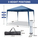 10 x 10-Foot Pop-up Tent Gazebo Beach Canopy with Removable Sidewalls product