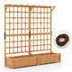 71" Large Wooden Planter Container with Trellis  product