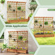71" Large Wooden Planter Container with Trellis  product