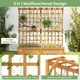71" Large Wooden Planter Container with Trellis  product