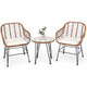Rattan 3-Piece Bistro Furniture Set product