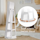 63" Freestanding Jewelry Armoire with Shelves and Pull-out Cabinet Door product