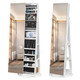 63" Freestanding Jewelry Armoire with Shelves and Pull-out Cabinet Door product