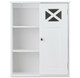 Costway Wall-Mounted 2-Shelf Decorative Door Medicine Cabinet product