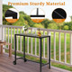 40" Outdoor Iron Bar Table with Wheels product