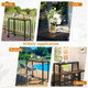 40" Outdoor Iron Bar Table with Wheels product