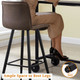 40" Outdoor Iron Bar Table with Wheels product