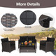 4-Piece Patio Rattan Furniture Set with Ergonomic Backrest product