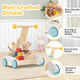 Birthday Cake Wooden Baby Walker with 3-Level Easy-To-Grip Handle product