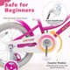 Kids' Bicycle with Removable Basket and Doll Seat  product