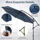 10' Hanging Offset Outdoor Market Patio Umbrella  product