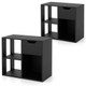 3-Cube Bookcase with 2-Tier Wooden Storage Shelf (1- or 2-Pack) product