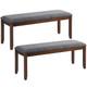 Upholstered Wood Entryway Bench (1 or 2 Pack) product
