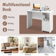 Modern Computer Desk with Open Shelf Storage product