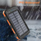 Solar Power Bank 38800mAh with LED Light and Compass product