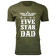 Men's Five Star Dad/Grandpa T-shirt product