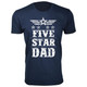 Men's Five Star Dad/Grandpa T-shirt product