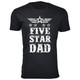 Men's Five Star Dad/Grandpa T-shirt product