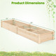 8' x 2' Wooden Raised Garden Bed (2 Types) product