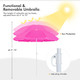 Folding Double Chair with Umbrella product