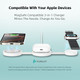 Magnetic Wireless Mag-Safe 3-in-1 Charging Station for Apple Devices product