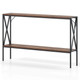  2-Tier Console Entryway Table with Storage and Triangular Support product