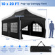 10 x 20-Foot Pop-up Canopy Tent with Windows product
