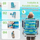 Foldable Backpack Beach Chair with Cup Holder & Storage Pockets (1 or 2-Pack) product