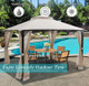 Outdoor Patio 12' x 10' Gazebo Canopy with Netting product