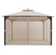Outdoor Patio 12' x 10' Gazebo Canopy with Netting product