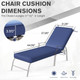 Outdoor Chaise Lounge Cushions (Set of 2) product