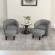 Swivel Barrel Chair with Ottoman product