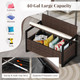 Rattan Loveseat with Inclined Backrest and Under-Seat Storage product