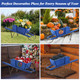 Wooden Wagon Planter with 9 Holiday Magnets product