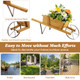 Wooden Wagon Planter with 9 Holiday Magnets product