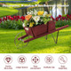 Wooden Wagon Planter with 9 Holiday Magnets product