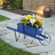 Wooden Wagon Planter with 9 Holiday Magnets product