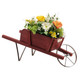 Wooden Wagon Planter with 9 Holiday Magnets product