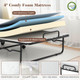 Rollaway Folding Bed with Deluxe Memory Foam Mattress product