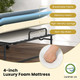 Rollaway Folding Bed with Deluxe Memory Foam Mattress product