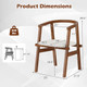 Wooden Dining Chairs with Wrap-Around Armrest  product