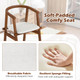 Wooden Dining Chairs with Wrap-Around Armrest  product