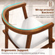 Wooden Dining Chairs with Wrap-Around Armrest  product