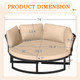 74" Wide Daybed Patio Furniture Set product