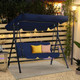 3-Seat Glider Outdoor Patio Swing with Canopy product