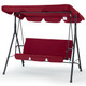 3-Seat Glider Outdoor Patio Swing with Canopy product