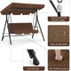 3-Seat Glider Outdoor Patio Swing with Canopy product