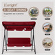 3-Seat Glider Outdoor Patio Swing with Canopy product
