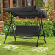 3-Seat Glider Outdoor Patio Swing with Canopy product