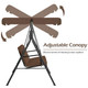 3-Seat Glider Outdoor Patio Swing with Canopy product